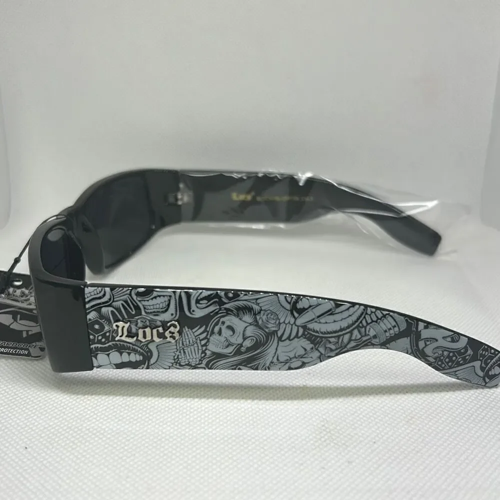 Locs ￼ Graffiti Mens￼ Hardcore Sunglasses